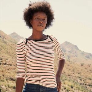 Doen Patti Tee in Riviera Stripe